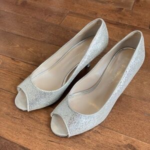 Caparros Peep Toe Sparkly Heels